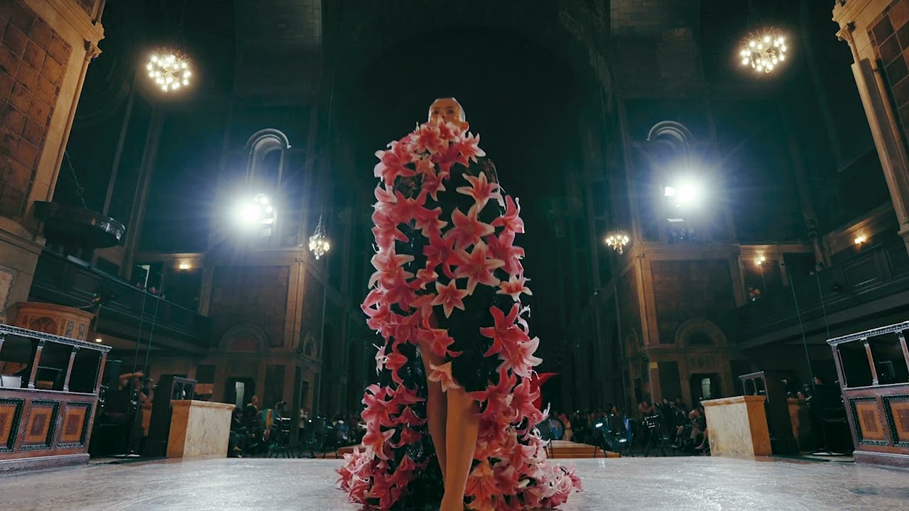 Floral runway look at Bad Binch Tong Tong SS25